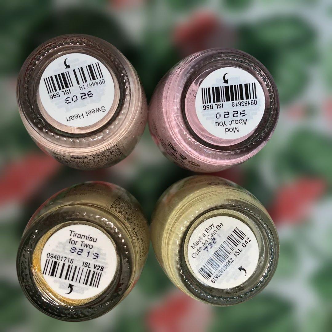 OPI インフィニットシャイン　レッド　イエロー系