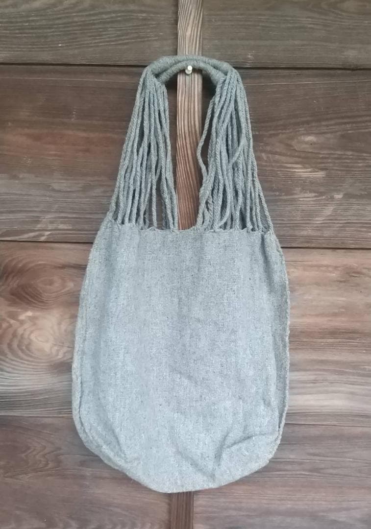 メキシコ・チャムラ村刺繍　ウール バッグ