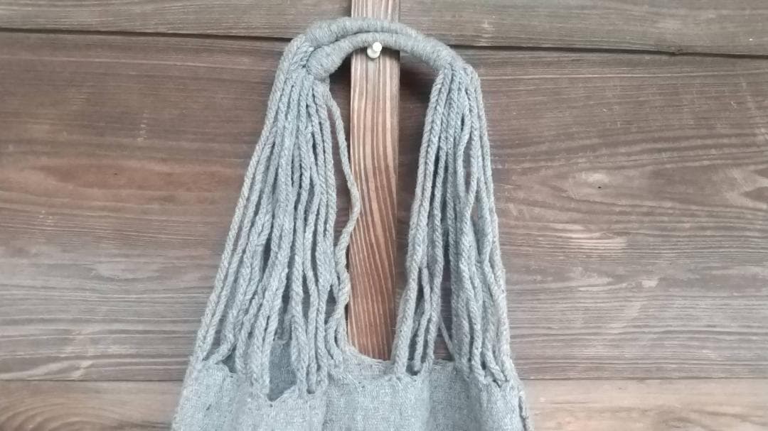 メキシコ・チャムラ村刺繍　ウール バッグ