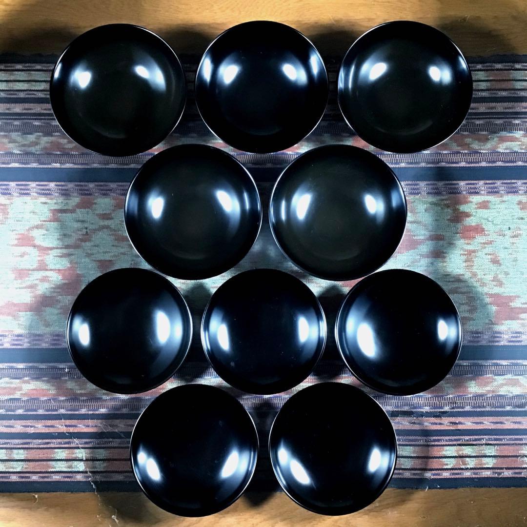 『暮らしのうー特価』　『未使用・小痛み』　越前塗　蓋付お椀　5客