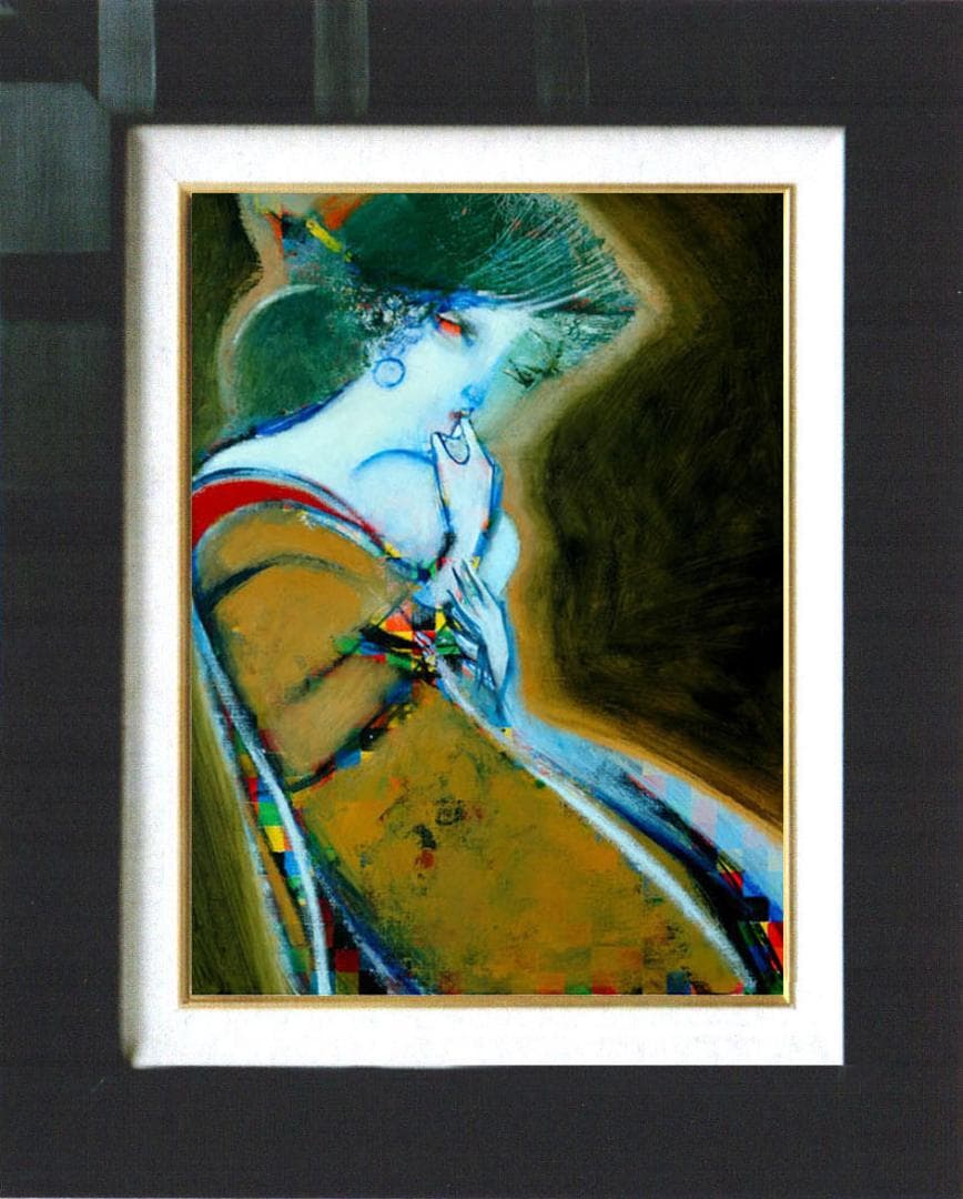 絵画油絵 F6-082611 人物私の 愛しい女たち