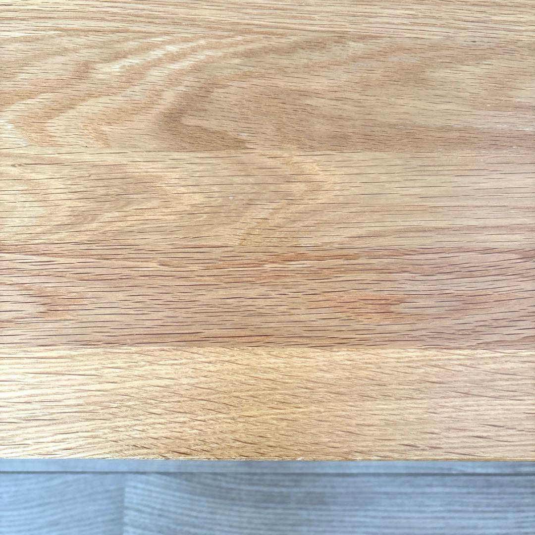 【廃盤】無印良品 無垢材 ローテーブル 引出し 天然木 オーク