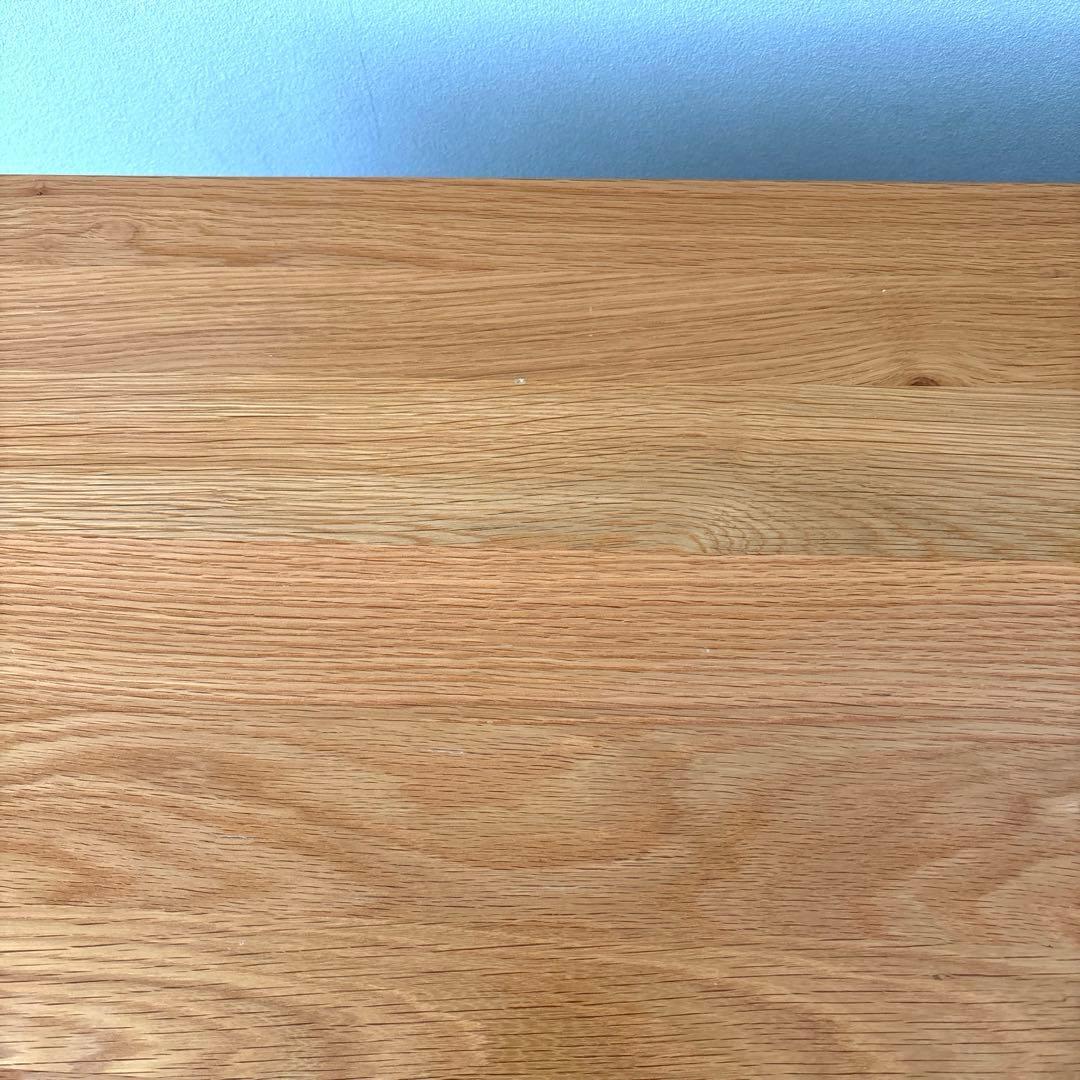 【廃盤】無印良品 無垢材 ローテーブル 引出し 天然木 オーク