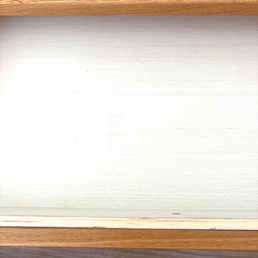 【廃盤】無印良品 無垢材 ローテーブル 引出し 天然木 オーク