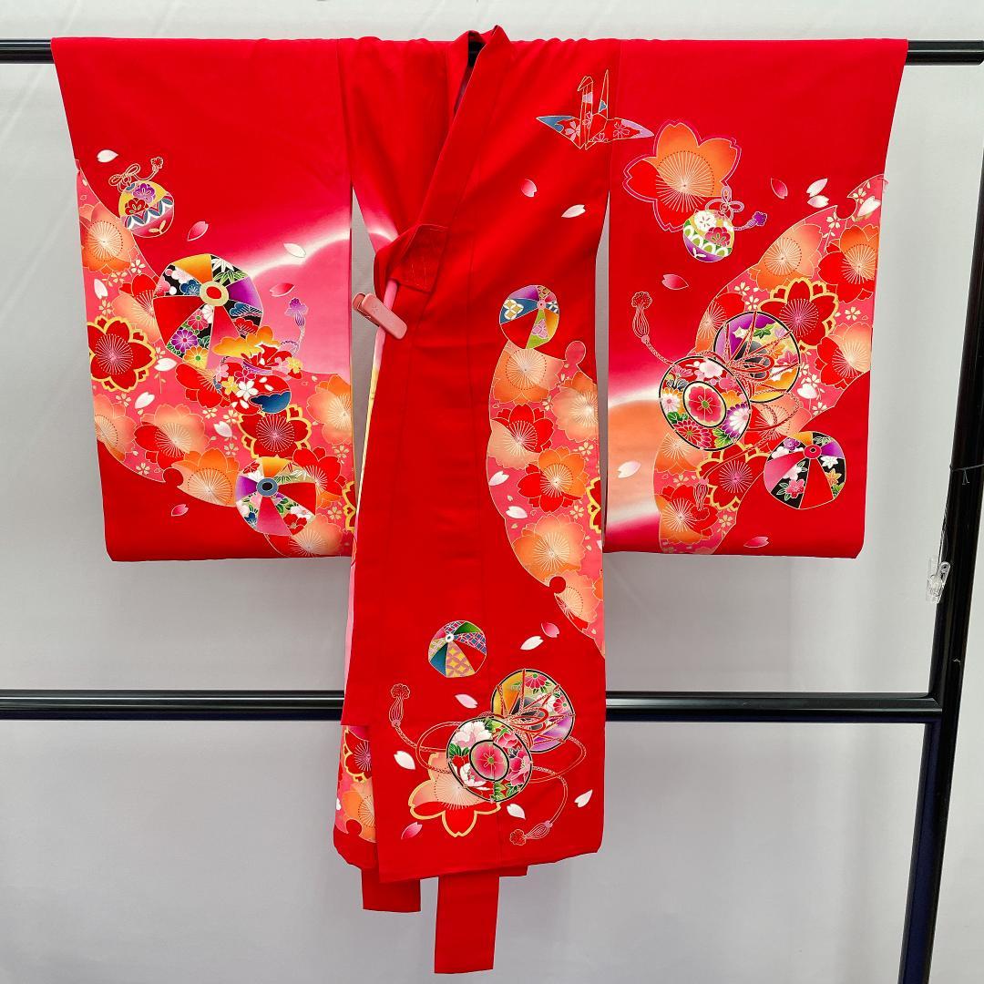 Y★3978★ 子供着物 襦袢付き 一つ身 女の子 七五三 3才