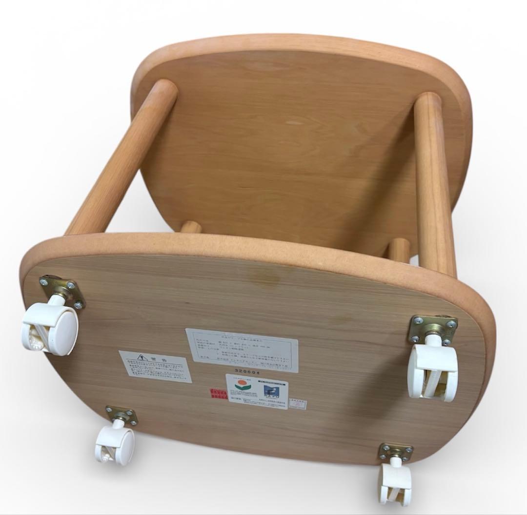 カンディハウス センターテーブル ヒッコリー材 キャスター付き 旭川家具