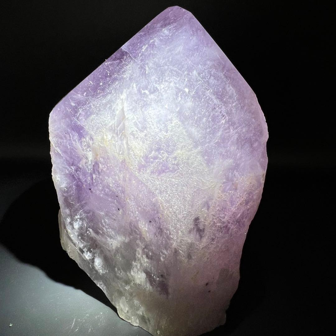 ✳️逸品✨最強浄化、最高安眠効果✨レインボー アメジスト 六角柱 天然石 ランプ