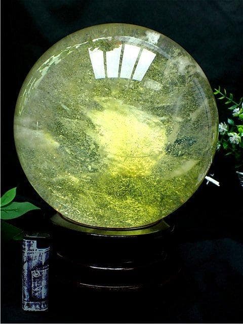 約: 204mm 11250g 超綺麗シトリン水晶丸玉B84D1/470D01D