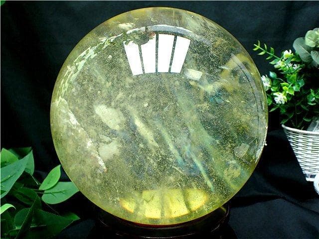 約: 204mm 11250g 超綺麗シトリン水晶丸玉B84D1/470D01D