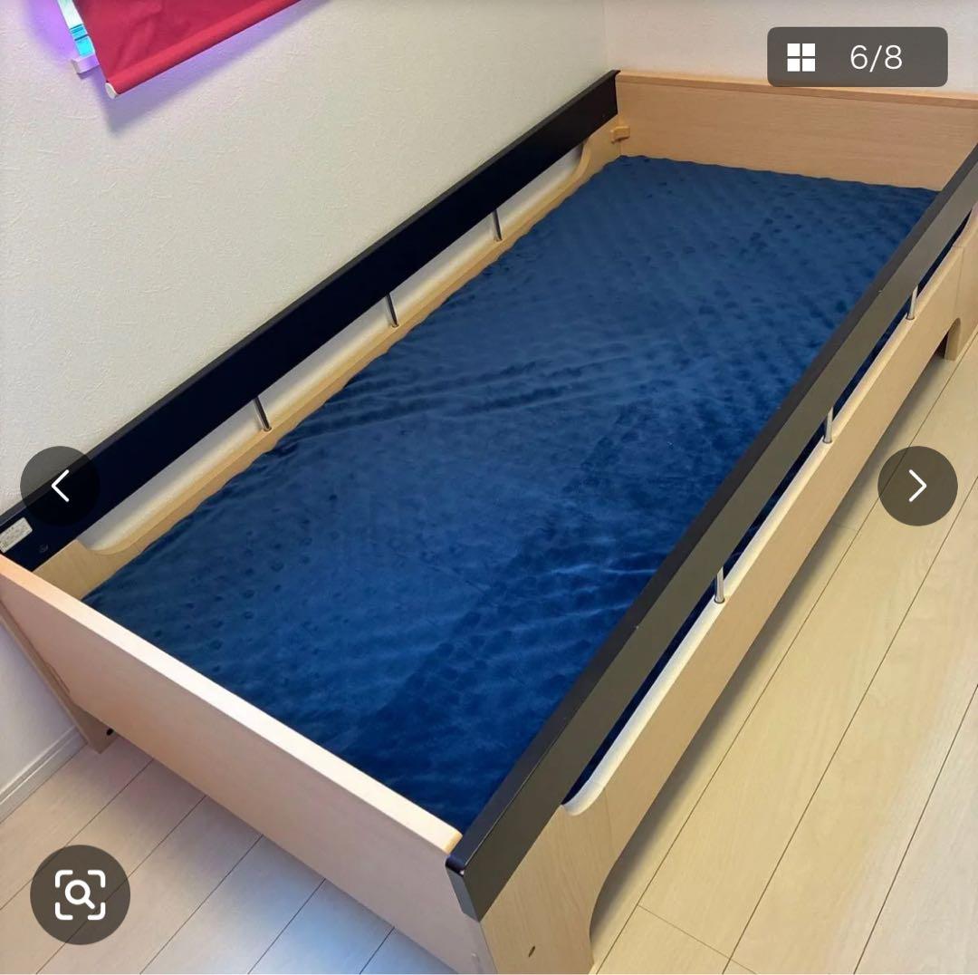 【週末値下げ】 コイズミ 木製シンプルすのこベッド シングル