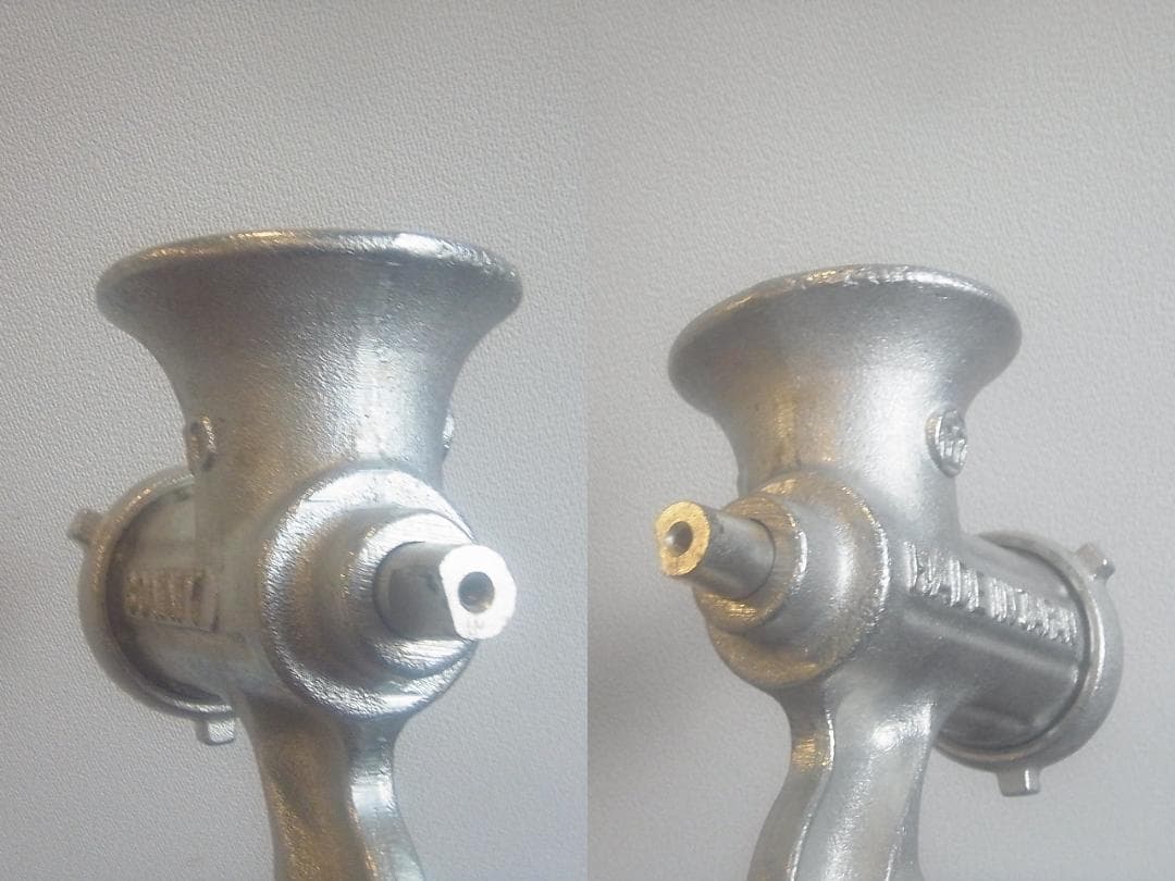 【未使用】ポニー　ミンサー　№１０　チョッパー　手動式　錫製　ハンドル欠品