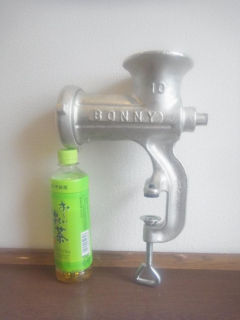 【未使用】ポニー　ミンサー　№１０　チョッパー　手動式　錫製　ハンドル欠品