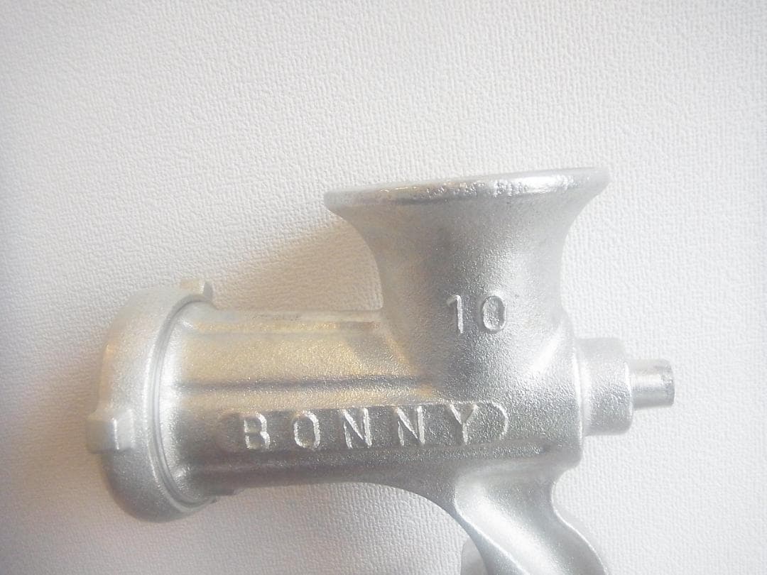 【未使用】ポニー　ミンサー　№１０　チョッパー　手動式　錫製　ハンドル欠品