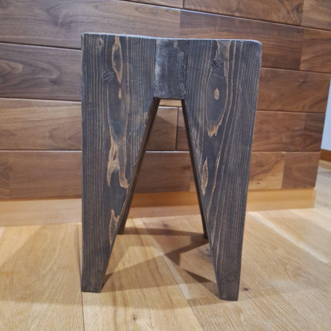 無垢　木製　スツール