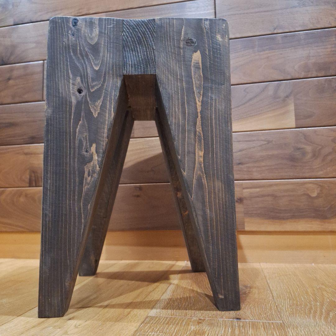 無垢　木製　スツール