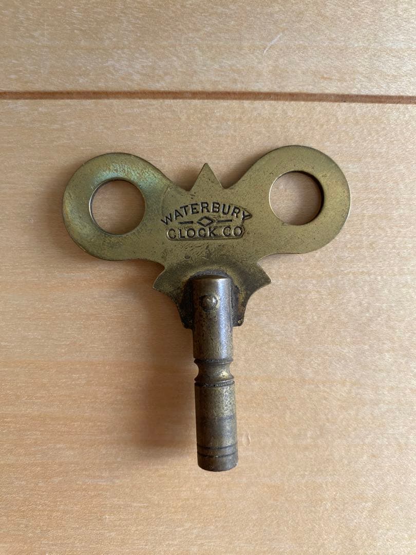 WATERBURY ウォーターベリー　アンティーク　レトロ　明治7年　柱時計