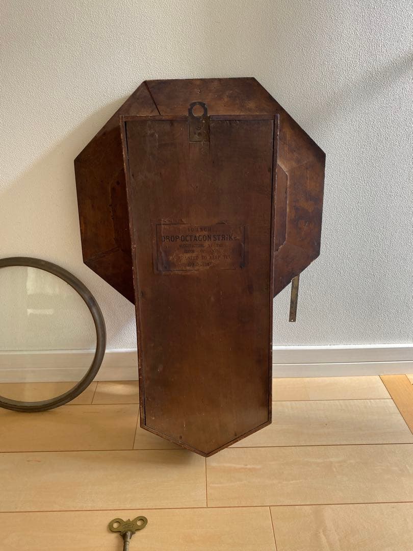 WATERBURY ウォーターベリー　アンティーク　レトロ　明治7年　柱時計