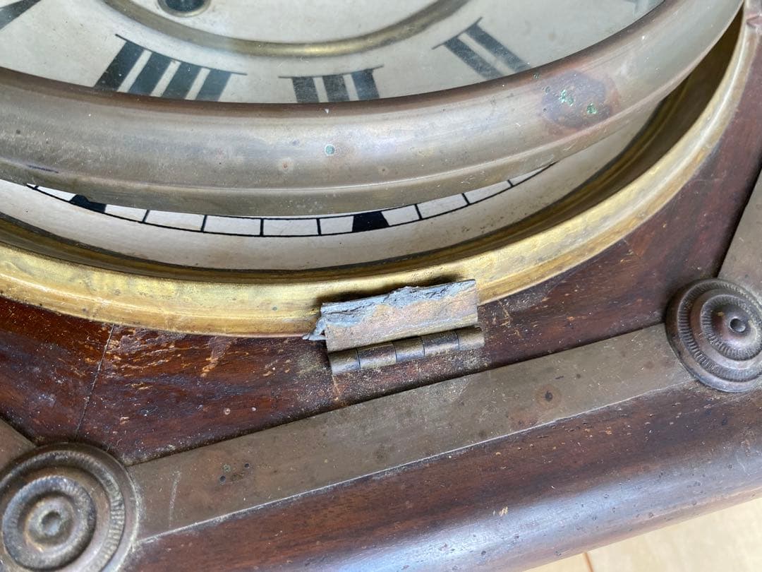 WATERBURY ウォーターベリー　アンティーク　レトロ　明治7年　柱時計