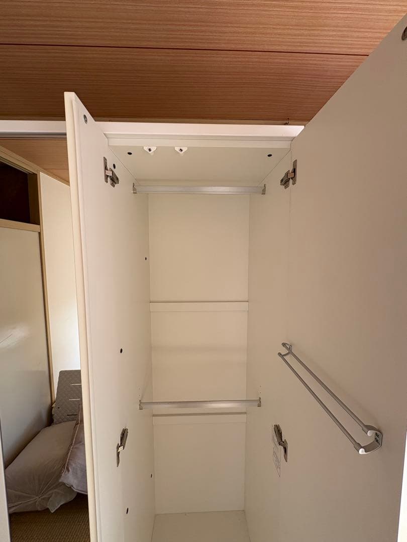 ②【引取or直配送】ニトリ ワードローブ クエス 100 ホワイトQUESS