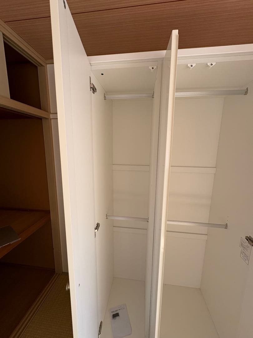 ②【引取or直配送】ニトリ ワードローブ クエス 100 ホワイトQUESS