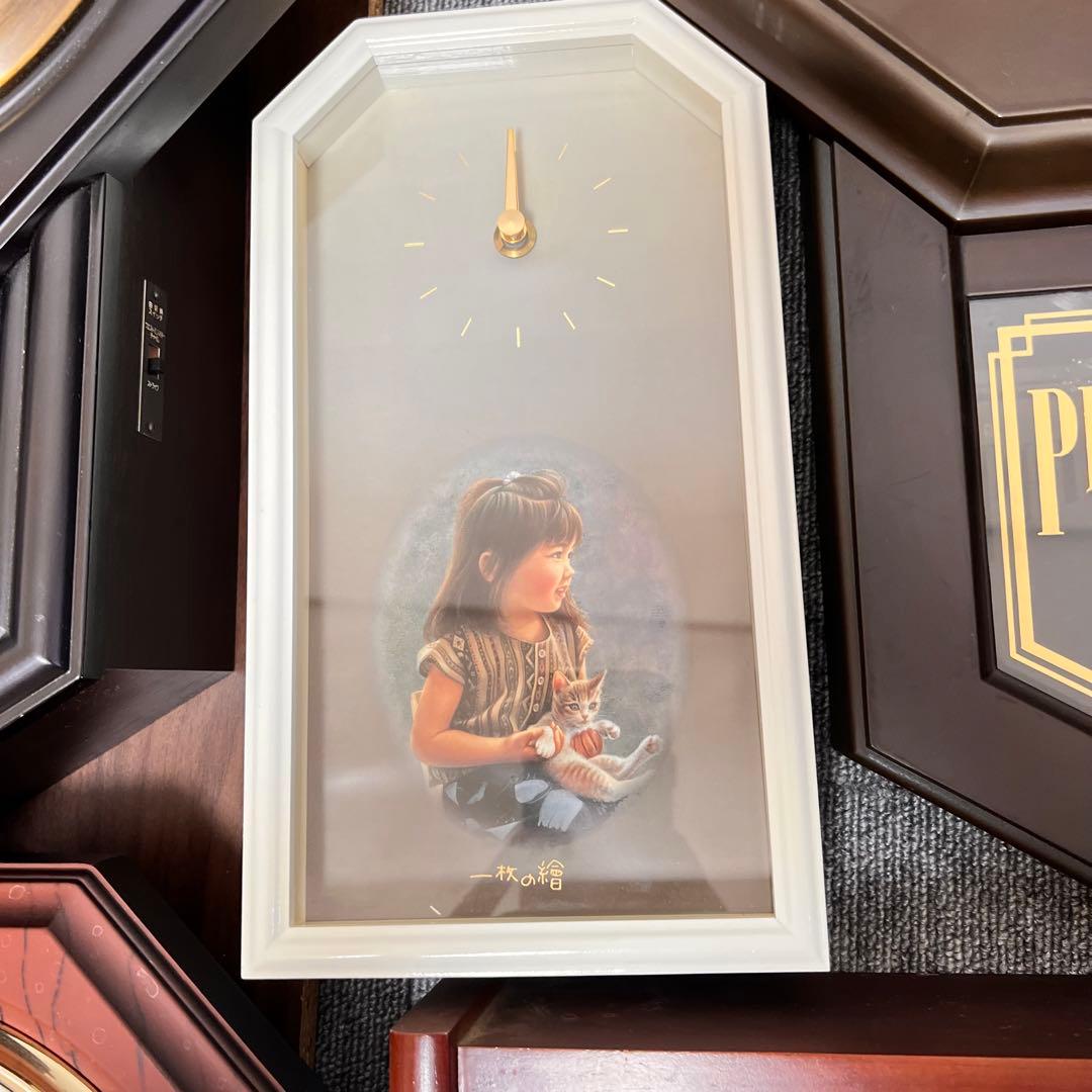 CITIZEN 掛時計 木製フレーム, SEIKO