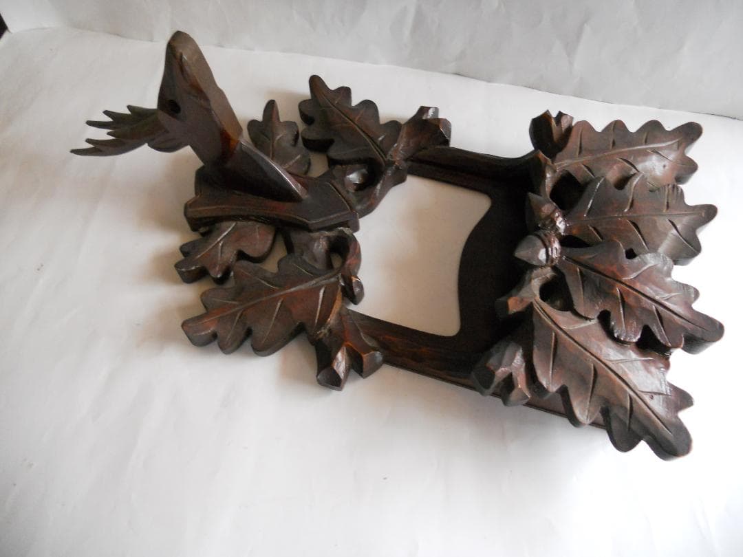 相模彫 創始者　鏡碩吉 作　木彫り の 状差し 希少 入手困難 です。