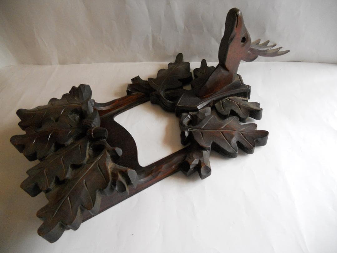 相模彫 創始者　鏡碩吉 作　木彫り の 状差し 希少 入手困難 です。