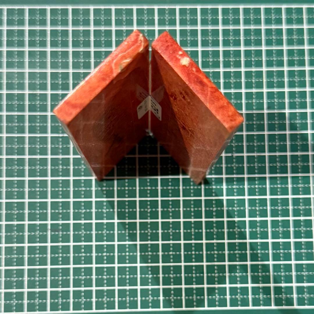 カスタムナイフハンドル材　アップルコーラル①