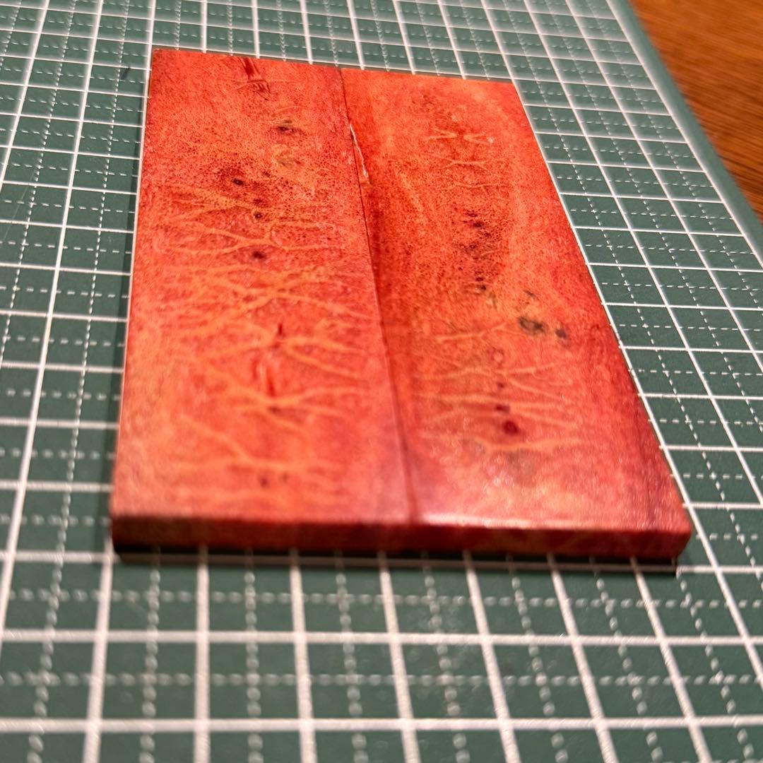 カスタムナイフハンドル材　アップルコーラル①