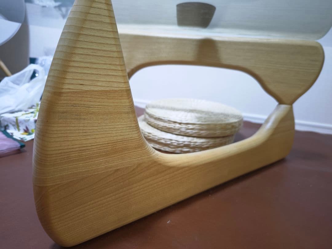 都内引渡可　イサム・ノグチ リプロ ガラスローテーブル モダンデザイン