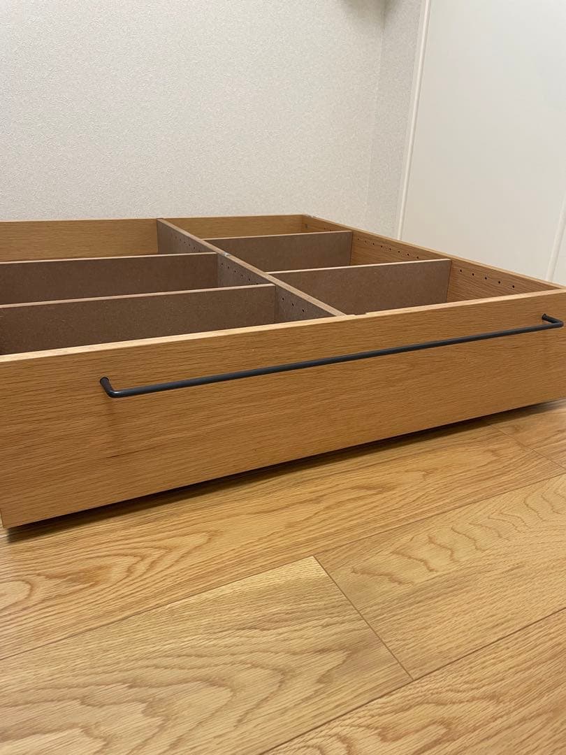 無印　ベッド下収納　オーク材　引き出し