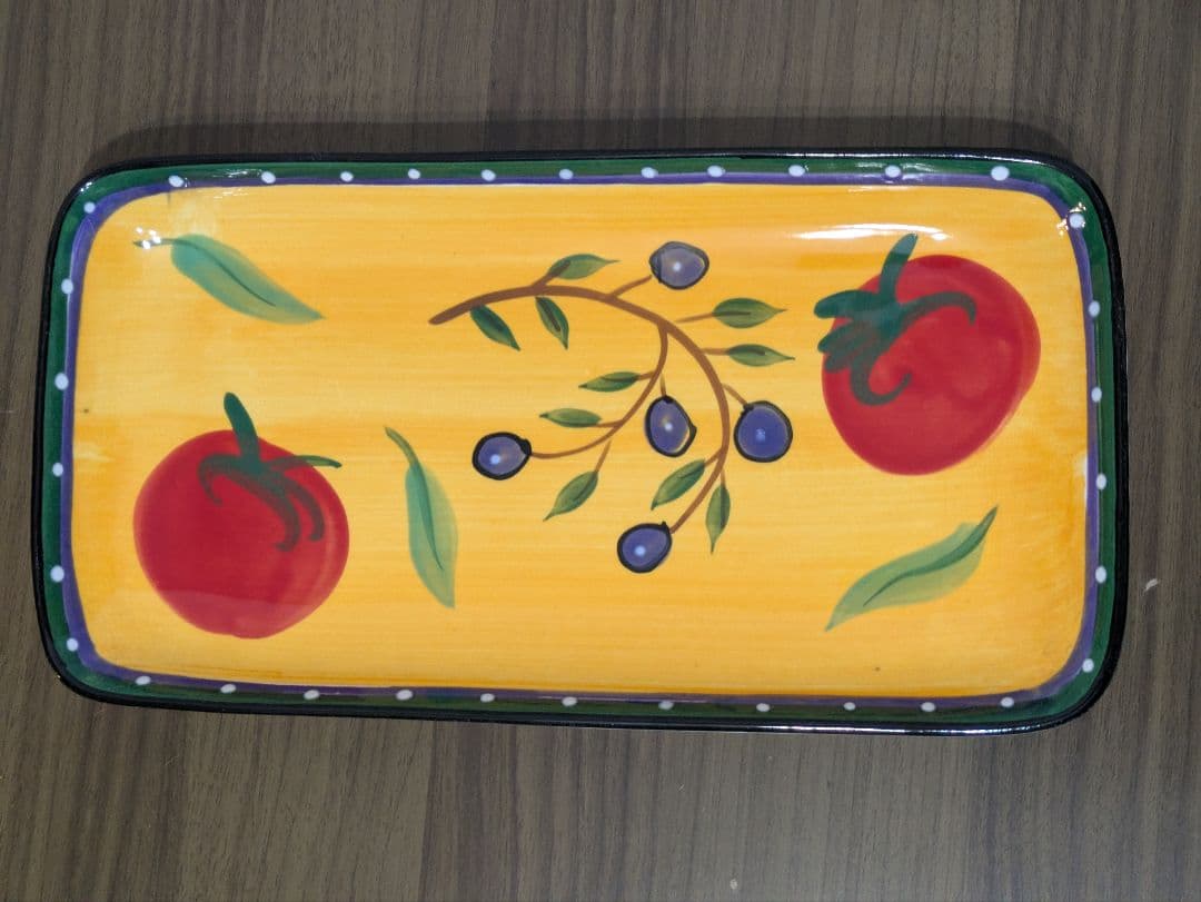 DANSK　プレート2枚　調味料入れ2本　イタリアンガーデン トマト＆ベリー