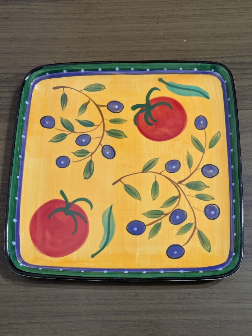 DANSK　プレート2枚　調味料入れ2本　イタリアンガーデン トマト＆ベリー