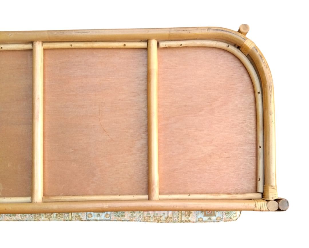 アンティーク　籐　二人掛け　ラタンソファー　ロータイプ