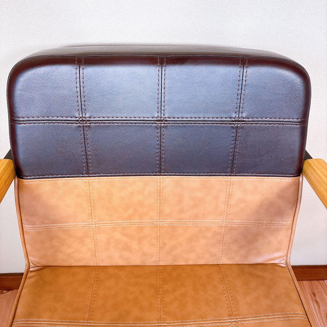 【美品】 スタイリングチェア サロンチェア バーバーチェア 理容椅子 木製アーム