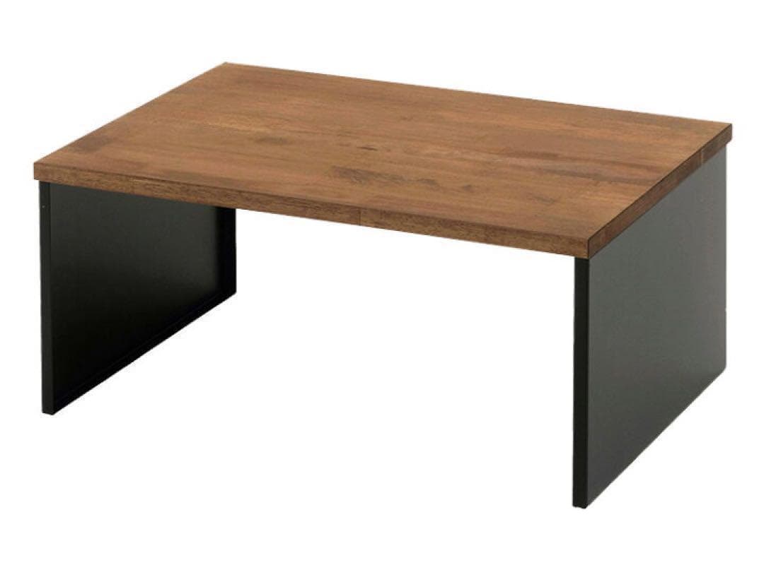 ブラック　木製天板の頑丈ラック　幅60cm