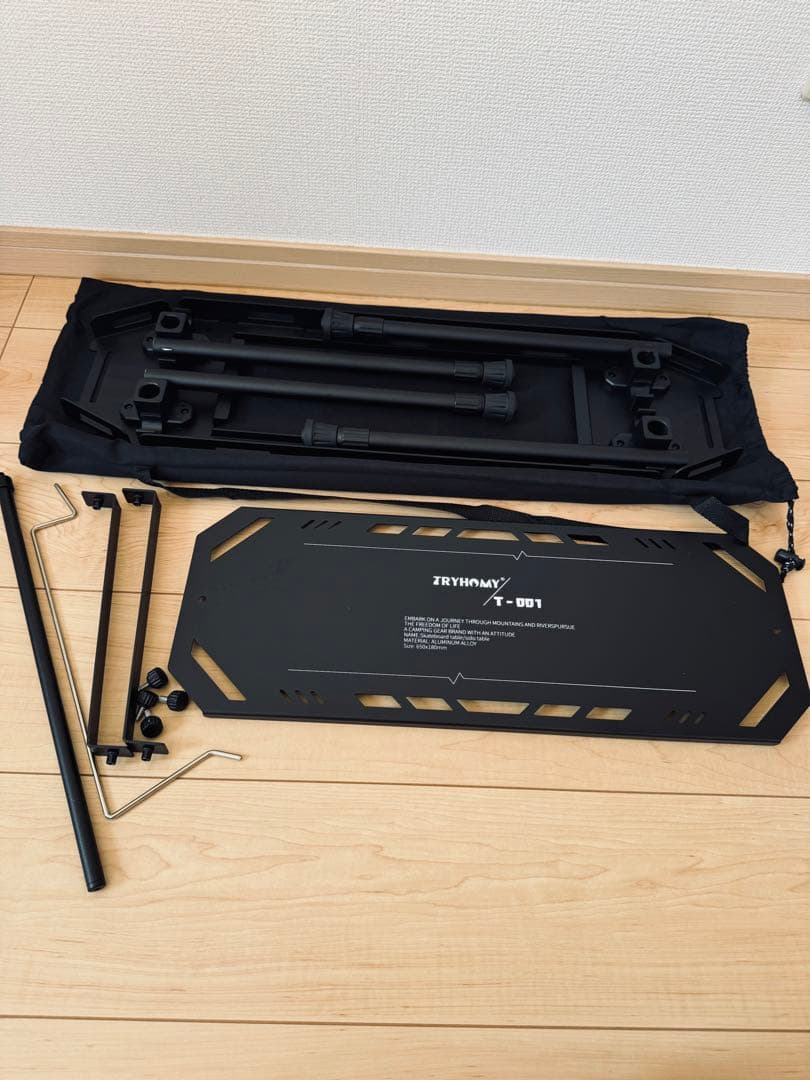 IGT規格ハーフユニットキャンプテーブル アルミ合金 IGTテーブル 収納袋付き