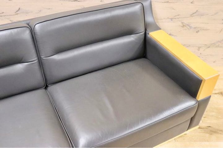 GMFK254○応接ソファ 2人掛けソファ ラブソファ 2シーター 本革 メー