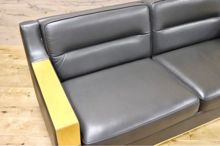 GMFK254○応接ソファ 2人掛けソファ ラブソファ 2シーター 本革 メー