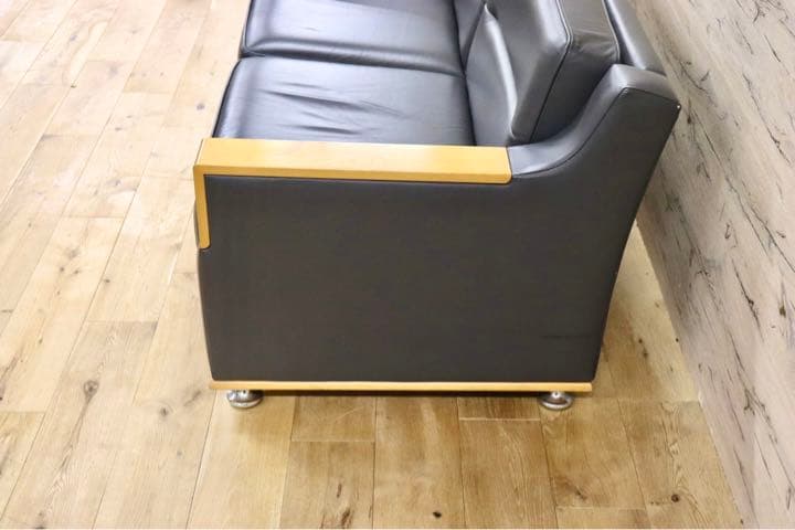 GMFK254○応接ソファ 2人掛けソファ ラブソファ 2シーター 本革 メー