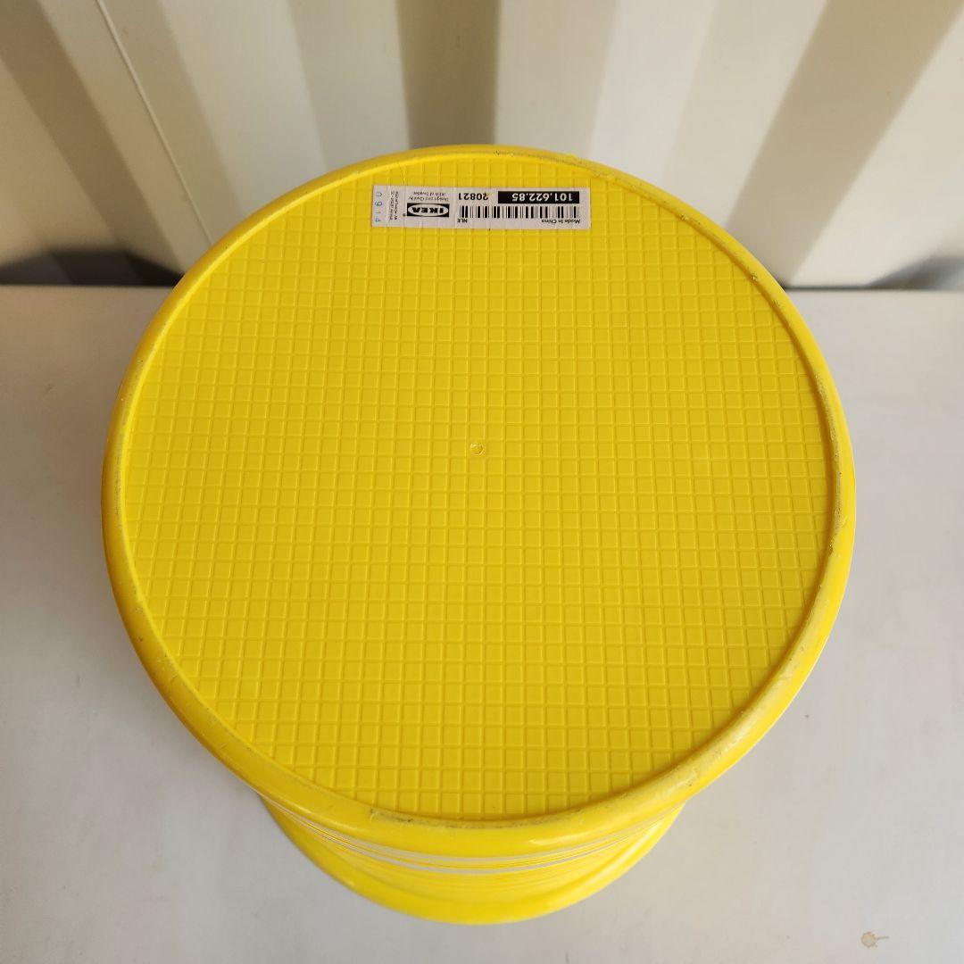 希少 OLD IKEA EVERT スタッキングスツール　黄色　レトロポップ