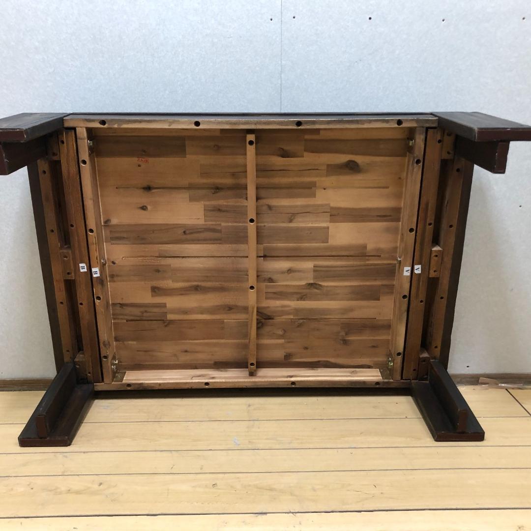 送料無料 座卓 ローテーブル 4人 うづくり 和室 ビンテージ 88205