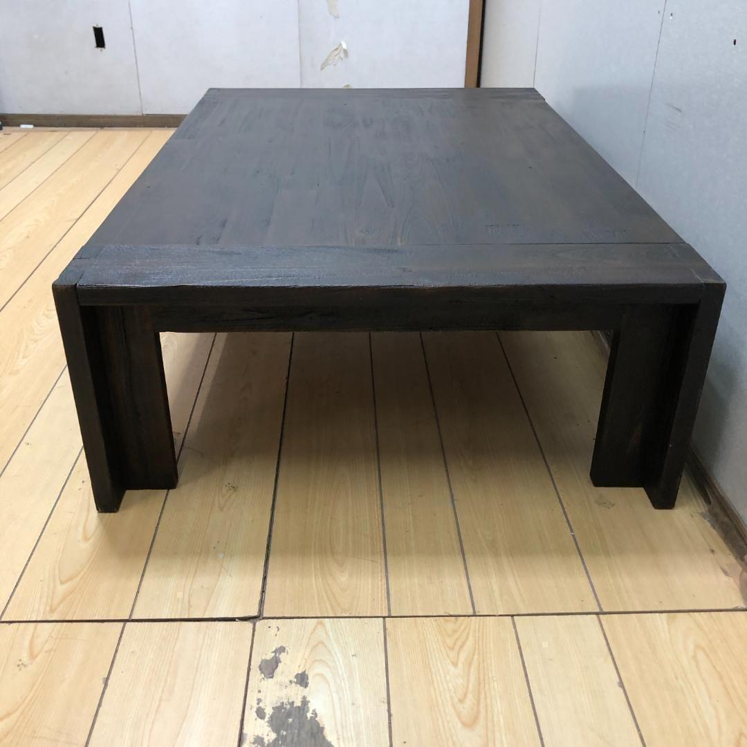 送料無料 座卓 ローテーブル 4人 うづくり 和室 ビンテージ 88205