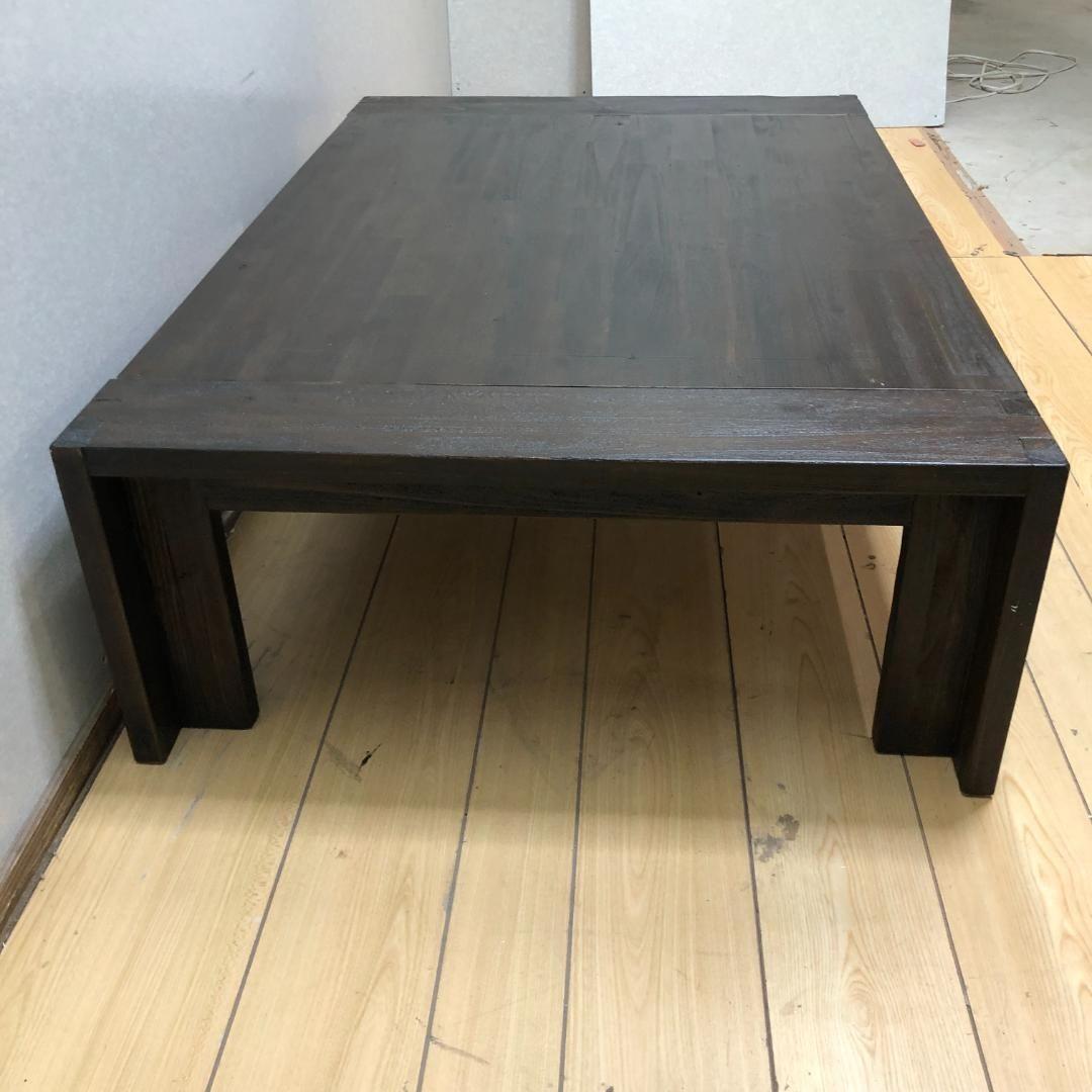 送料無料 座卓 ローテーブル 4人 うづくり 和室 ビンテージ 88205