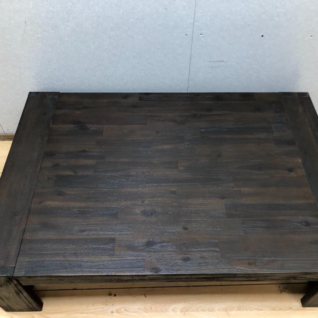 送料無料 座卓 ローテーブル 4人 うづくり 和室 ビンテージ 88205