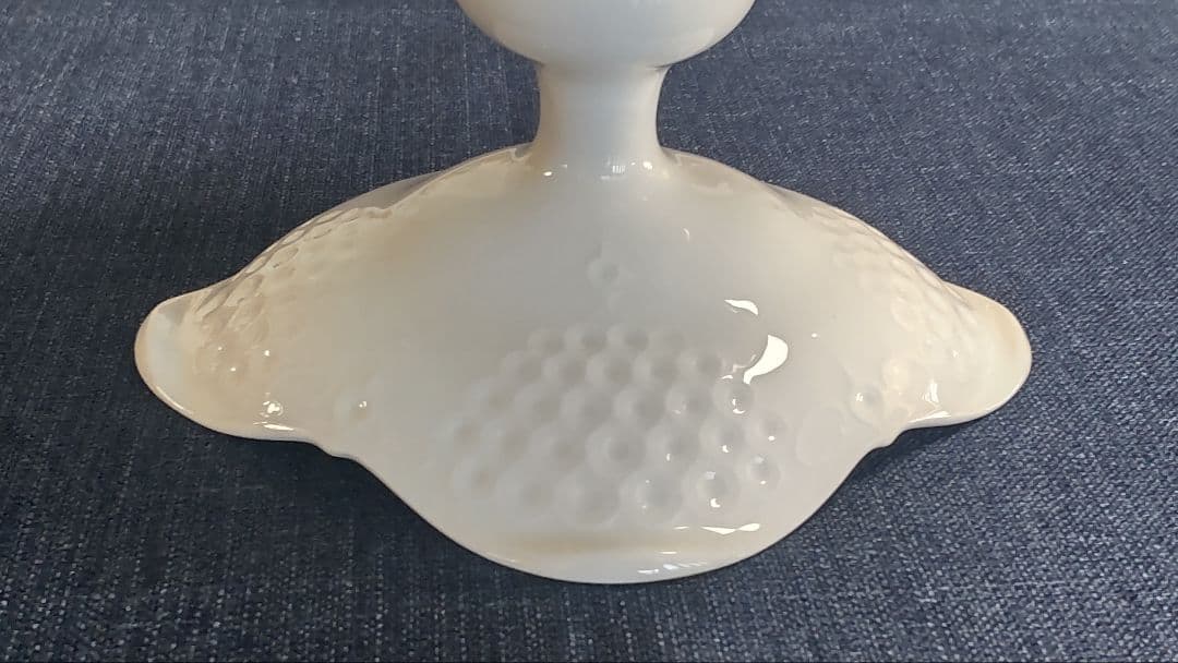 マイセン☆白磁コンポート☆ホワイトレリーフ