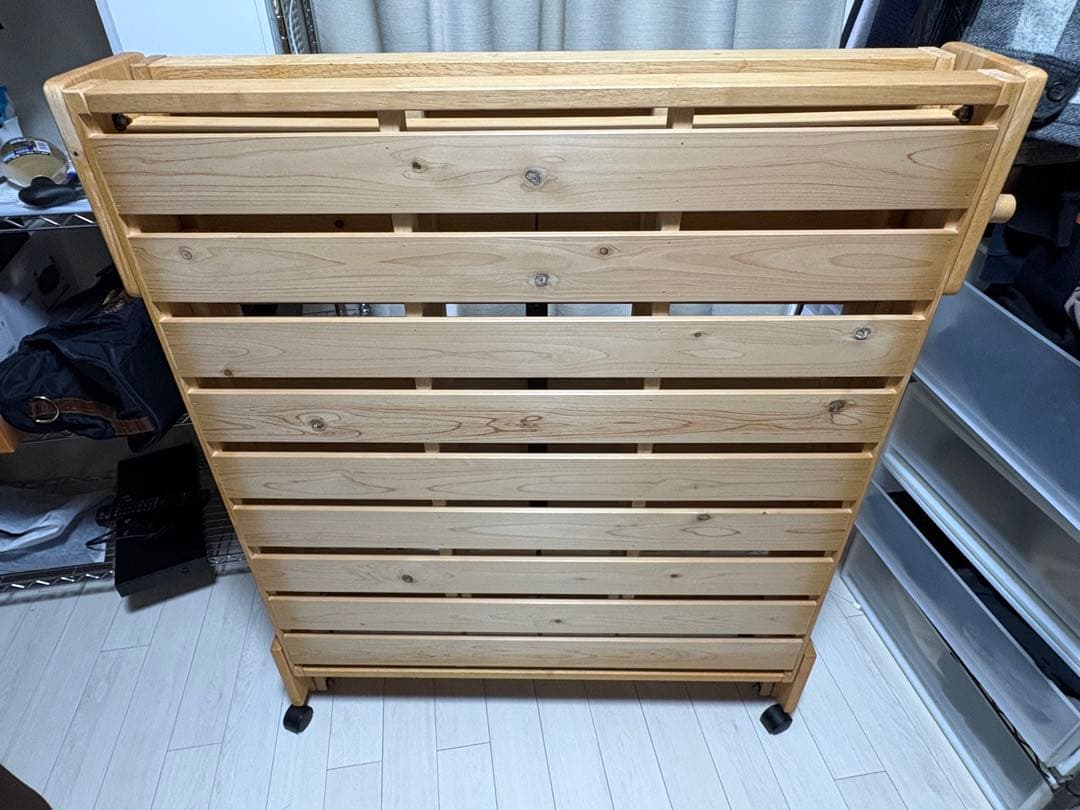 パウ②中居木工　スノコベッド　折りたたみベッド