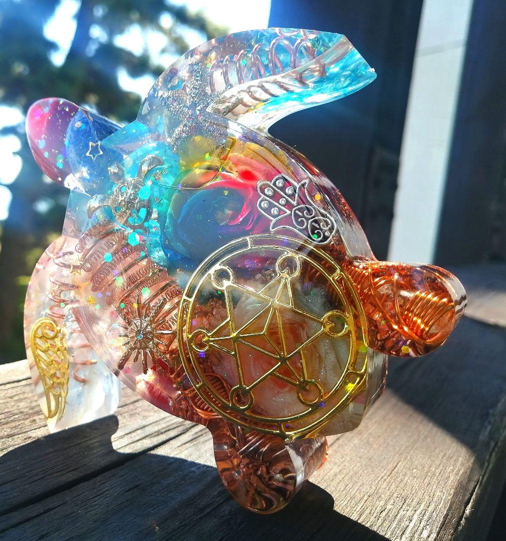 大きなRAINBOW✧海亀さんのオルゴナイト❤ナミさま❤専用です