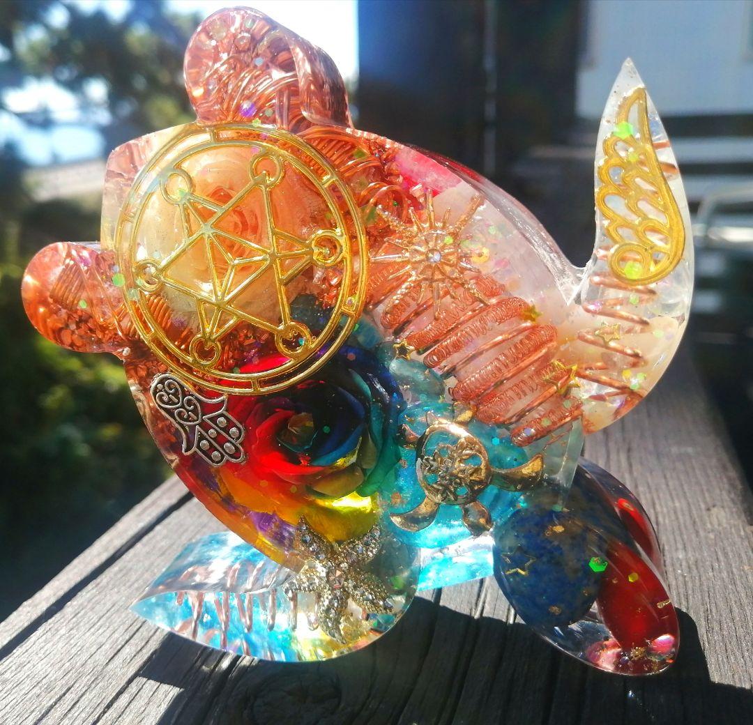 大きなRAINBOW✧海亀さんのオルゴナイト❤ナミさま❤専用です