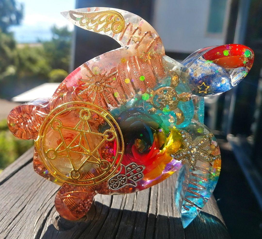 大きなRAINBOW✧海亀さんのオルゴナイト❤ナミさま❤専用です